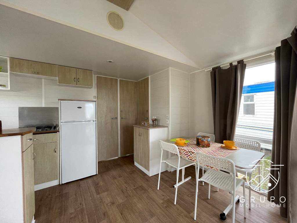 mobil home O´hara en camping con comedor